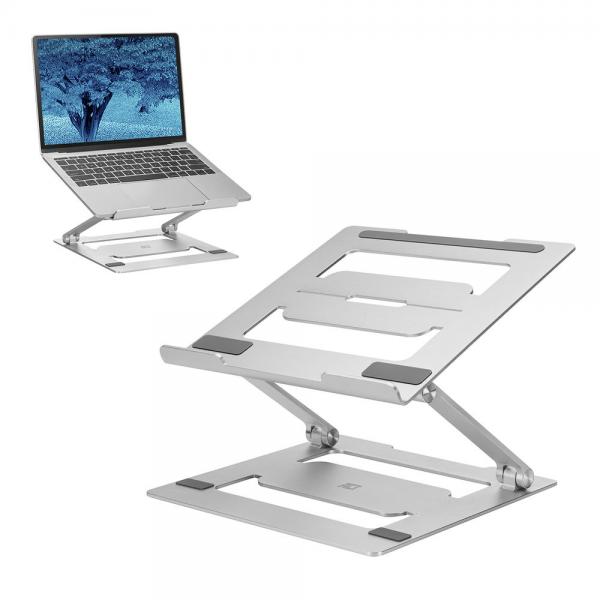 ACT AC8135 supporto per notebook 39,6 cm (15.6") Supporto per computer portatile Grigio