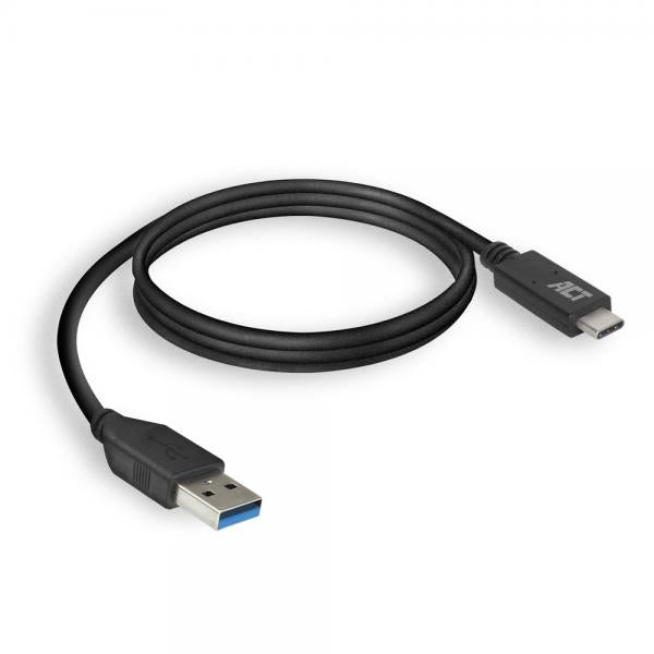ACT AC7417 cavo USB 2 m USB 3.2 Gen 1 (3.1 Gen 1) USB C USB A Nero