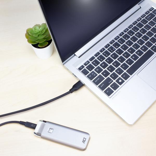 ACT AC7417 cavo USB 2 m USB 3.2 Gen 1 (3.1 Gen 1) USB C USB A Nero
