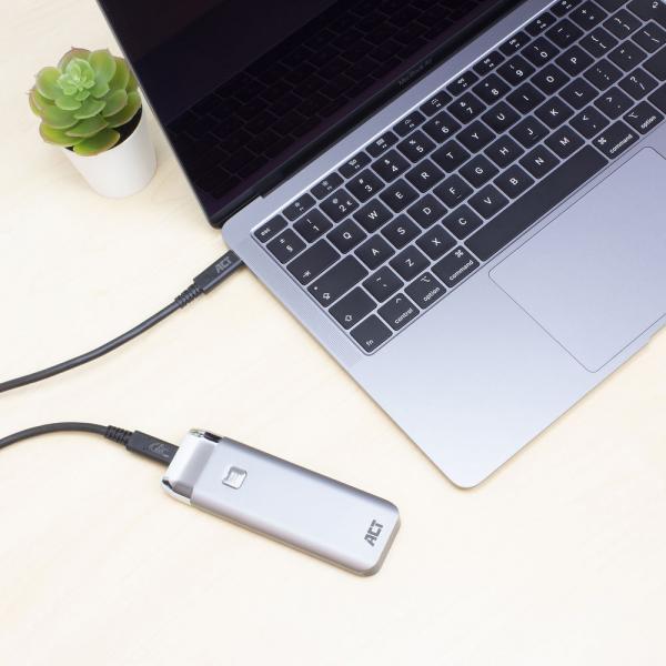ACT AC7401 cavo USB 1 m USB 3.2 Gen 1 (3.1 Gen 1) USB C Nero