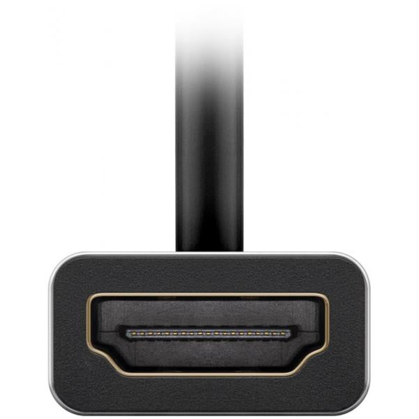 Goobay 60194 cavo e adattatore video 0,15 m USB tipo-C HDMI Nero, Argento