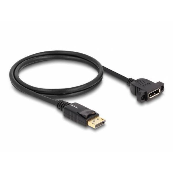 DeLOCK 87825 cavo DisplayPort 1 m Nero