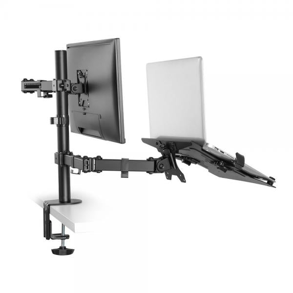 ACT AC8305 supporto per notebook Braccio per computer portatile e monitor Nero 39,6 cm (15.6")