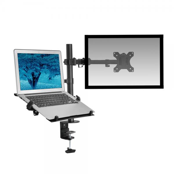 ACT AC8305 supporto per notebook Braccio per computer portatile e monitor Nero 39,6 cm (15.6")