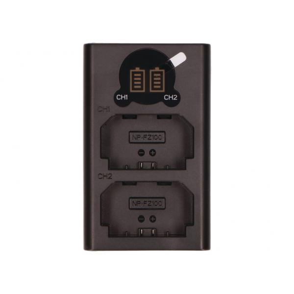 2-Power DBC6261A carica batterie (Digital Camera USB Dual Battery Charger)