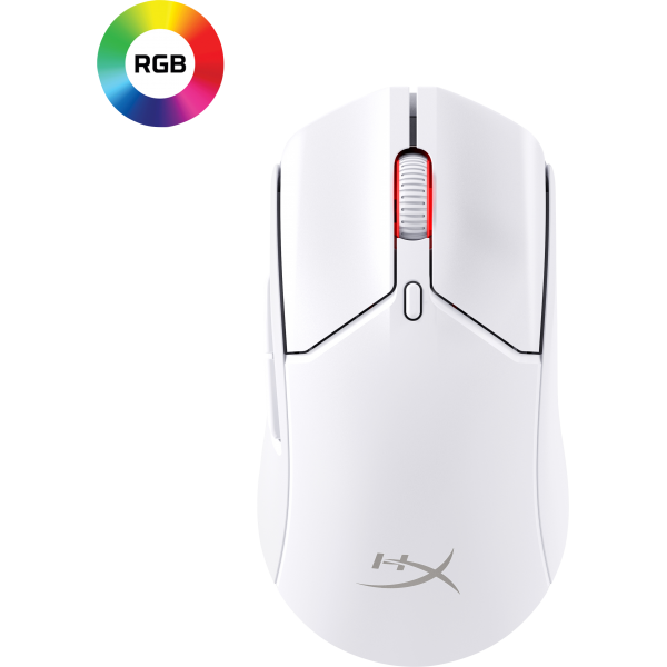 HyperX Pulsefire Haste 2 Mouse da gaming wireless (bianco)