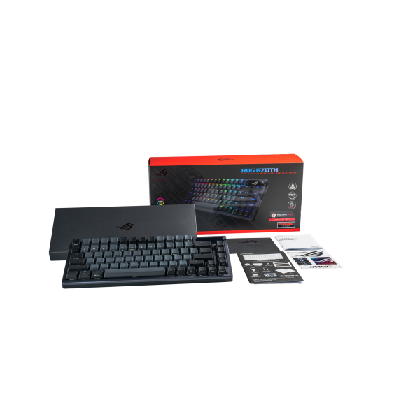 ASUS ROG Azoth tastiera Gaming USB + RF Wireless + Bluetooth QWERTY Nero (ASUS ROG Azoth - tastatur)
