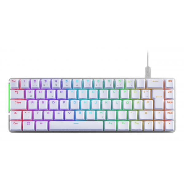 ASUS ROG Falchion Ace WHT tastiera USB QWERTZ Tedesco Bianco