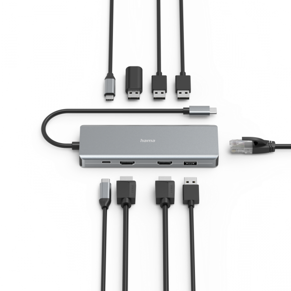 Hama CONNECT2Media USB tipo-C 5000 Mbit/s Antracite