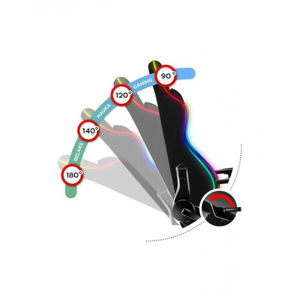 Huzaro Ranger 6.0 RGB Sedia per gaming universale Seduta a dondolo (culla) Nero
