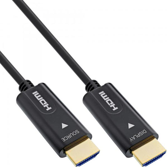 InLine Cavo HDMI AOC, High Speed HDMI with Ethernet, 4K/60Hz, M/M 25m
