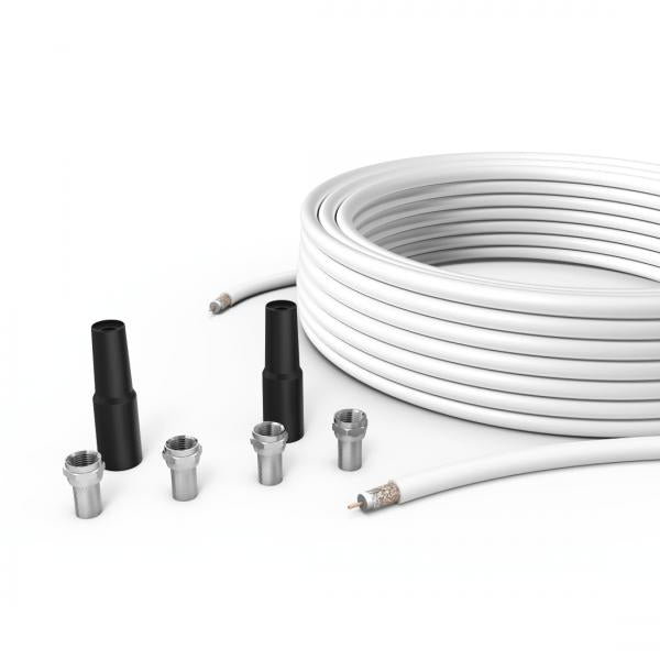 Hama 00179262 cavo coassiale 20 m Tipo F Bianco