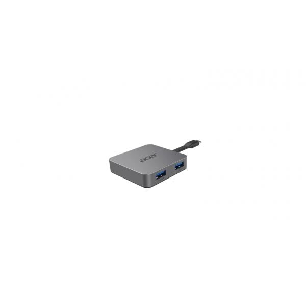 Acer HP.DSCAB.014 replicatore di porte e docking station per laptop Cablato USB 3.2 Gen 1 (3.1 Gen 1) Type-C Argento