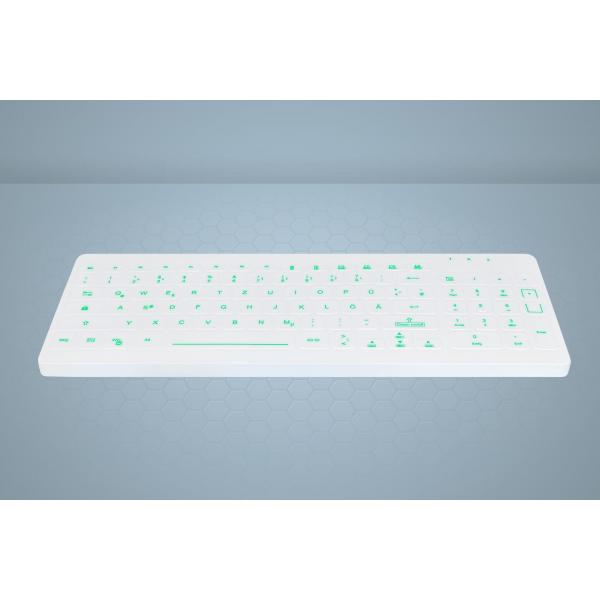 Active Key AK-CB7012 tastiera USB Tedesco Bianco