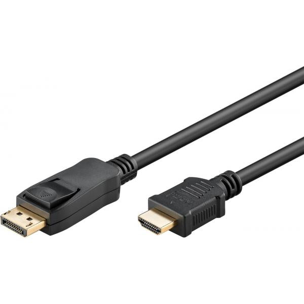 Goobay 64845 cavo e adattatore video 1 m DisplayPort HDMI tipo A (Standard) Nero