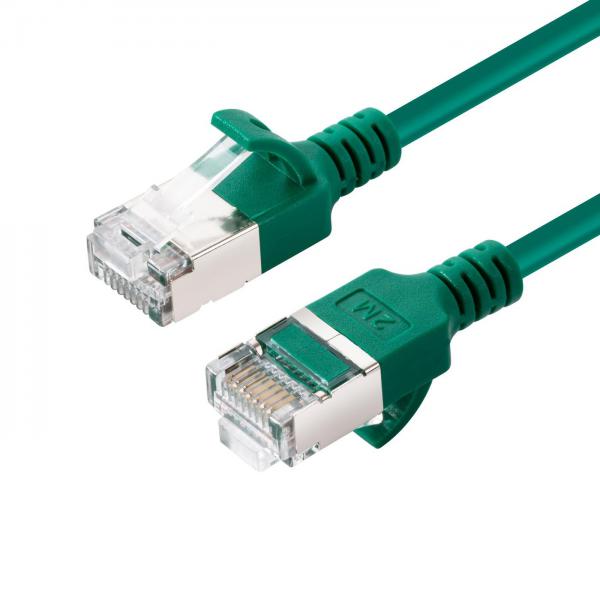 Microconnect V-FTP6A005G-SLIM cavo di rete Verde 0,5 m Cat6a U/FTP (STP)