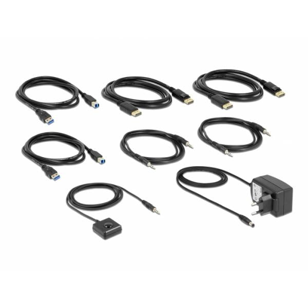 DeLOCK 11476 switch per keyboard-video-mouse (kvm) Nero