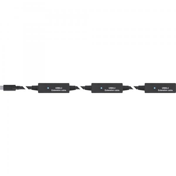 InLine Estensione attiva USB 3.2 Gen.1, da spina USB-C a presa USB-C, 15m