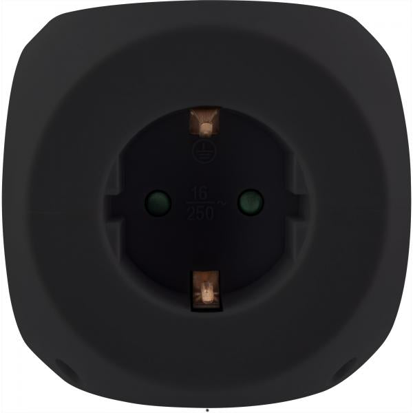 InLine Charging Cube, 3x contatto di terra, 2x USB-C, 2x USB-A, nero, 2m