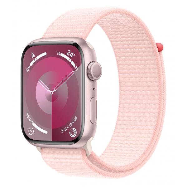 Apple Watch Series 9 45 mm Digitale 396 x 484 Pixel Touch screen Rosa Wi-Fi GPS (satellitare)