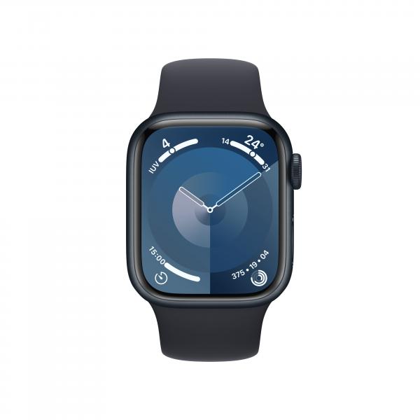 Apple Watch Series 9 41 mm Digitale 352 x 430 Pixel Touch screen 4G Nero Wi-Fi GPS (satellitare)