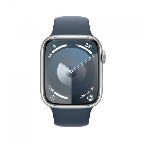 Apple Watch Series 9 45 mm Digitale 396 x 484 Pixel Touch screen 4G Argento Wi-Fi GPS (satellitare)