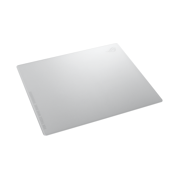 ASUS ROG Moonstone Ace L Tappetino per mouse per gioco da computer Bianco (Asus ROG MOONSTONE ACE L Tempered Glass Mouse Pad, Anti-slip Silicone Base, 500 x 400 x 4 mm, White)