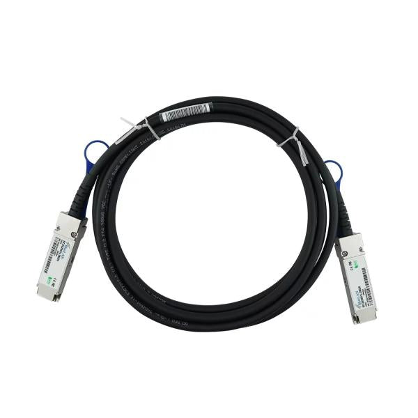 BlueOptics JNP-100G-2X50G-2M-BL cavo InfiniBand QSFP28 Nero, Argento