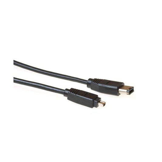 ACT FW1450 cavo firewire 4,5 m 4-p 6-p Nero
