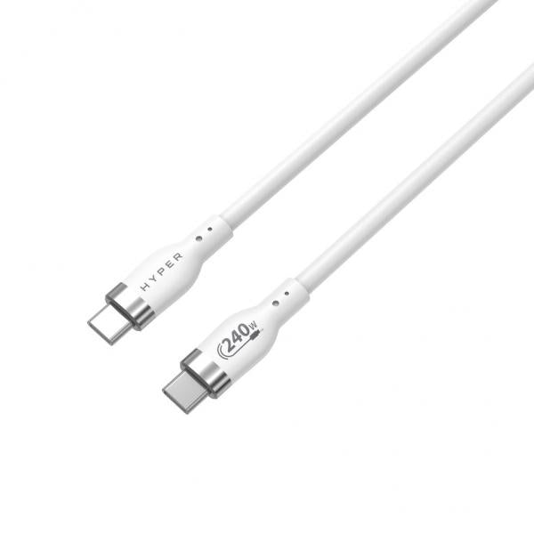 HYPER HJ4001WHGL cavo USB USB 2.0 1 m USB C Bianco