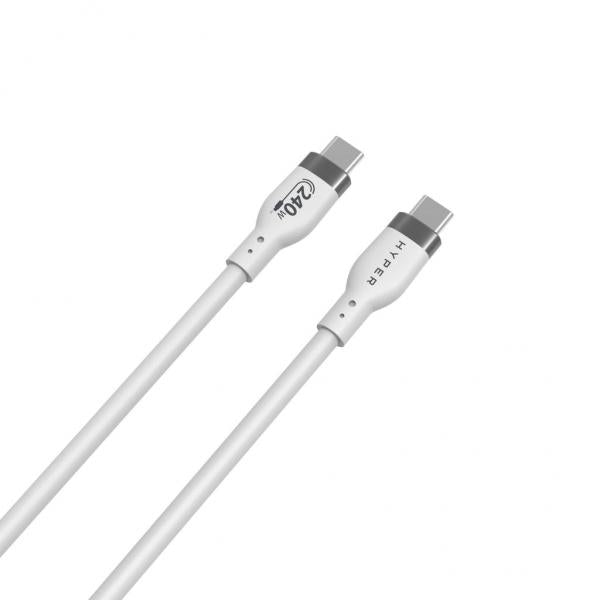HYPER HJ4001WHGL cavo USB USB 2.0 1 m USB C Bianco