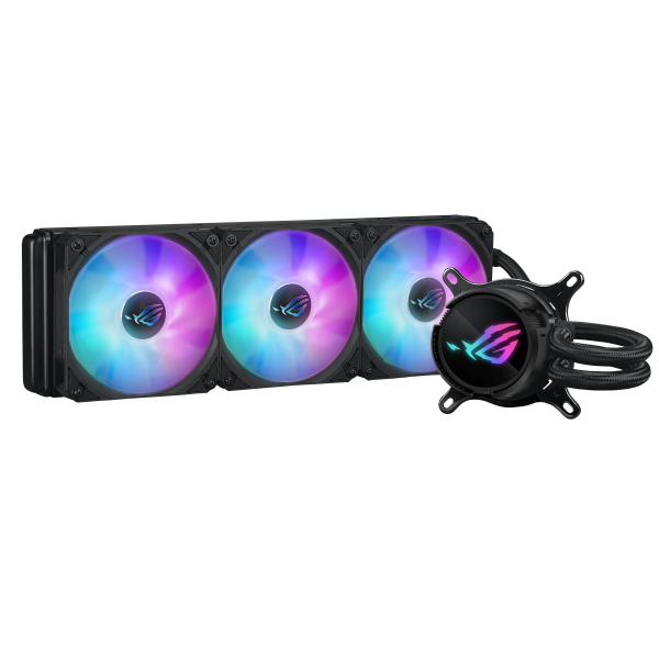 ASUS ROG Strix LC III 360 ARGB Processore Kit di raffreddamento a liquido 12 cm Nero (Asus ROG STRIX LC III 360 ARGB Liquid CPU Cooler, 360mm, 7th Gen v2 Asetek Pump, ARGB Fans, Rotatable Water Block