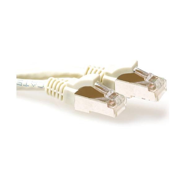 ACT 0.25m Cat6a SSTP cavo di rete 0,25 m Avorio