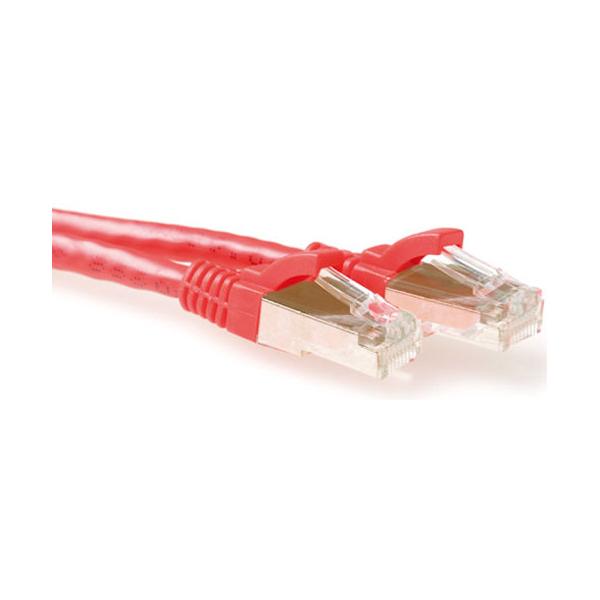 ACT 0.5m Cat6a SSTP cavo di rete 0,5 m Rosso
