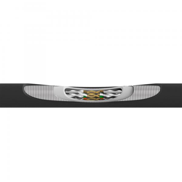 InLine Cavo patch armato, U/FTP, Cat.6A, nero, 0,5m