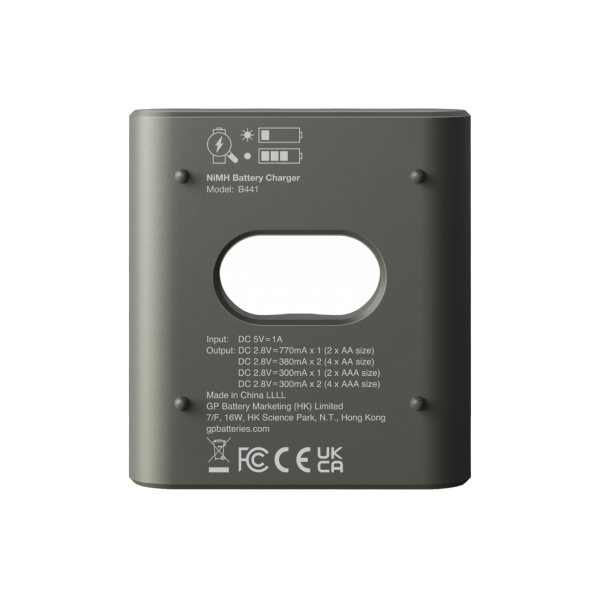 GP Batteries ReCyko+ B441 carica batterie Batteria per uso domestico USB