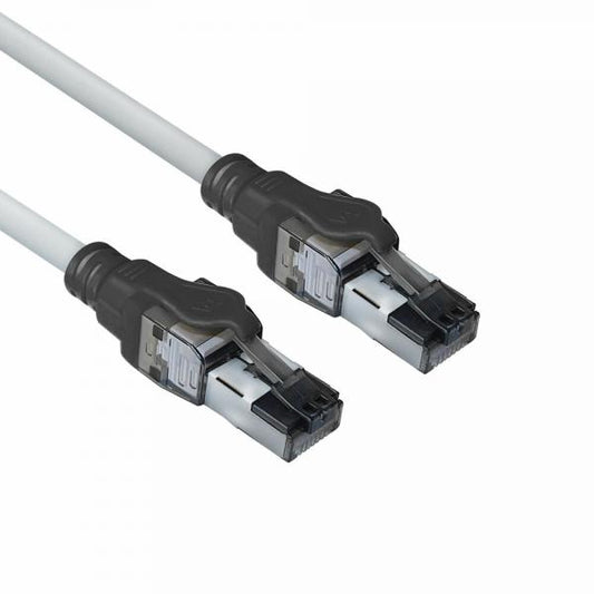 ACT FB4002 cavo di rete Nero, Grigio 2 m Cat6a S/FTP (S-STP)