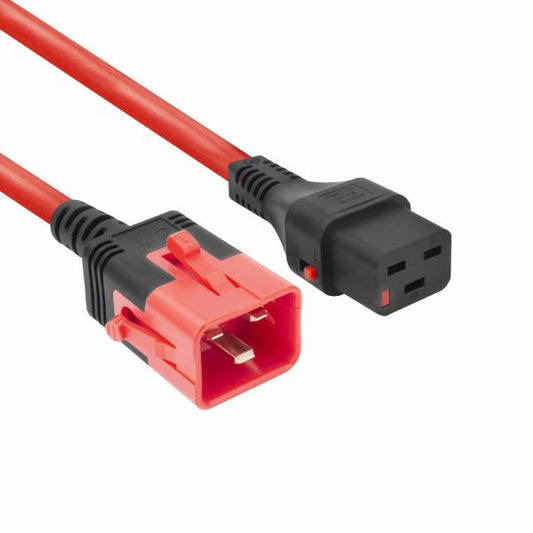 ACT PL0021 cavo di alimentazione Rosso 1 m Accoppiatore C19 Accoppiatore C20