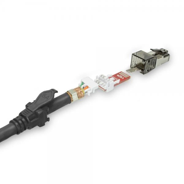 ACT FB4902 cavo di rete Nero 2 m Cat6a S/FTP (S-STP)