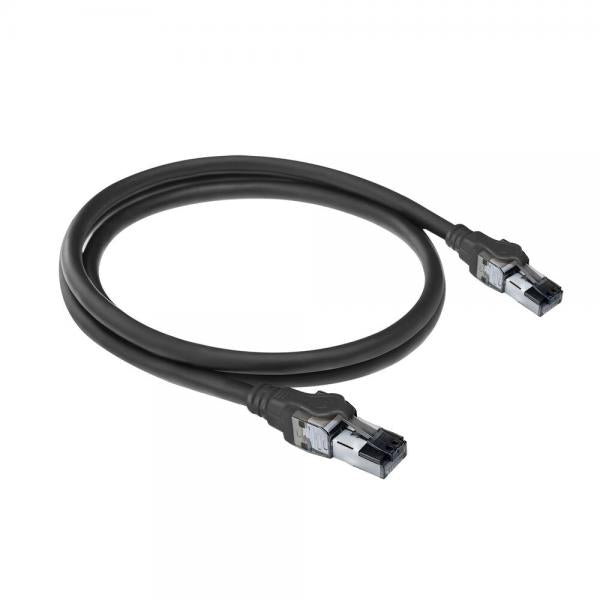 ACT FB4903 cavo di rete Nero 3 m Cat6a S/FTP (S-STP)