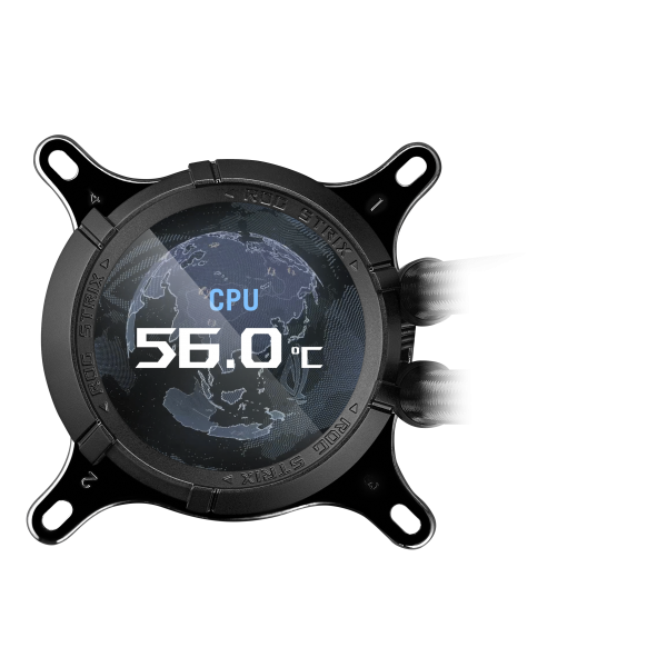 ASUS ROG STRIX LC III 360 ARGB Case per computer Raffreddatore di liquidi tutto in uno 12 cm Nero (Asus ROG STRIX LC III 360 ARGB LCD Liquid CPU Cooler, 360mm, 7th Gen v2 Asetek Pump, ARGB Fans, Cust