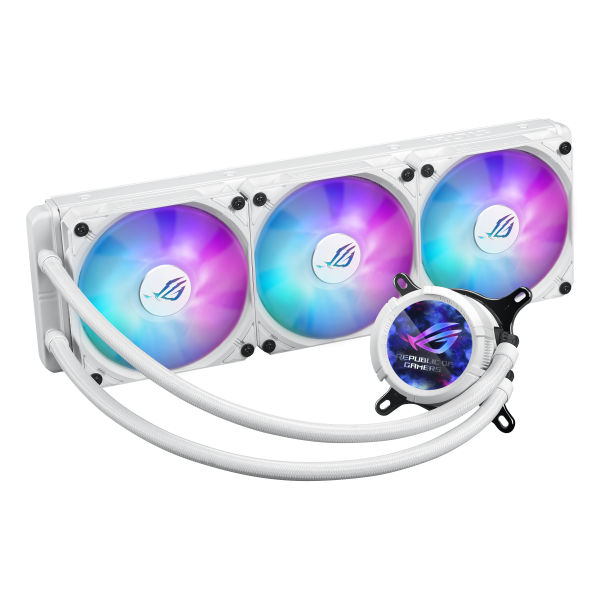 ASUS ROG Strix LC III 360 ARGB White Edition Case per computer Raffreddatore di liquidi tutto in uno 12 cm Bianco