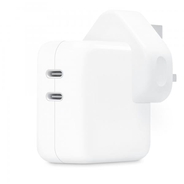 Apple MW2K3B/A Caricabatterie per dispositivi mobili Universale Bianco AC Interno (35W DUAL USB-C POWER ADAPTER)