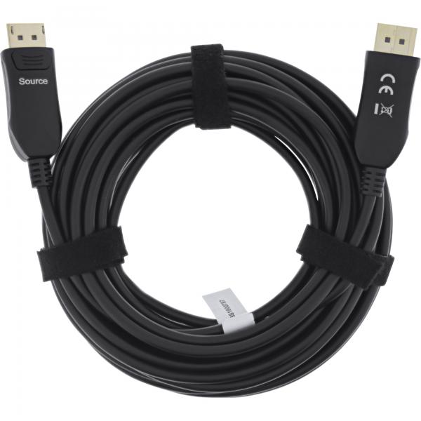 InLine DisplayPort 2.1 Cavo AOC, UHBR, nero 30m