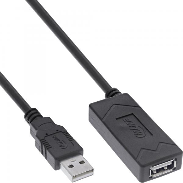 InLine Estensione attiva USB 2.0, spina/presa USB-A, 12.5m