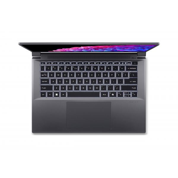 Acer Swift SFX14-72G-7894 Intel Core Ultra 7 155H Computer portatile 36,8 cm (14.5") 2.8K 32 GB LPDDR5-SDRAM 1 TB SSD NVIDIA GeForce RTX 4060 Wi-Fi 6 (802.11ax) Windows 11 Pro Grigio