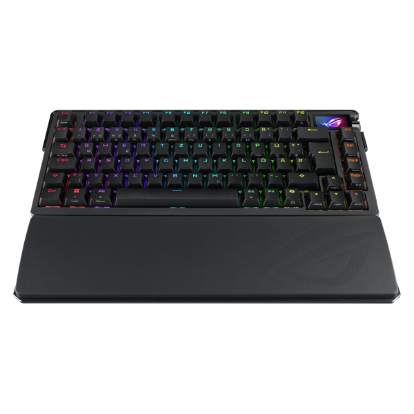 ASUS ROG Azoth Extreme tastiera Gaming USB + RF Wireless + Bluetooth Nero (Asus ROG AZOTH Extreme Compact 75% Mechanical RGB Gaming Keyboard, Wireless/Btooth/USB, NX Snow Switches, 8000Hz, OLED Displ