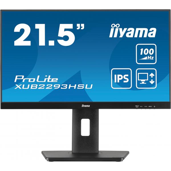 iiyama ProLite XUB2293HSU-B7 Monitor PC 54,6 cm (21.5") 1920 x 1080 Pixel Full HD LED Nero