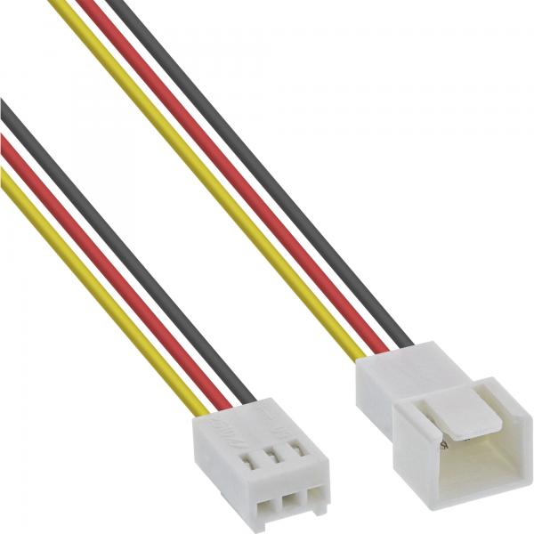 InLine Cavo alimentazione ventole, 3 pin Molex maschio / femmina, 2m