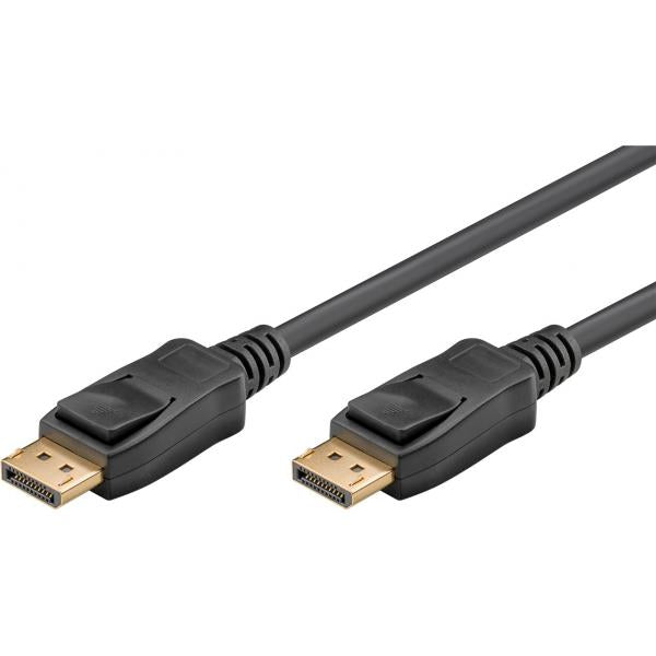 Goobay 74756 cavo DisplayPort 2 m Nero (DisplayPort Cable 2.1, 54 Gbit/s, 2 m)